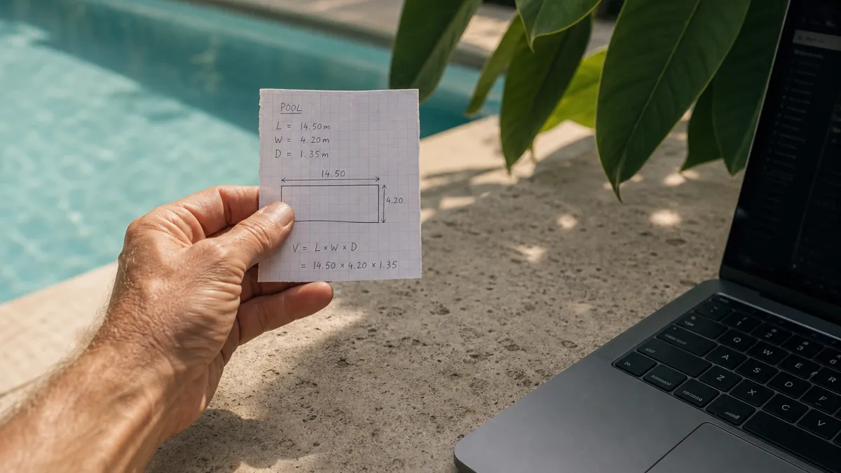 Calculateur m3 piscine : calculez le volume de votre bassin